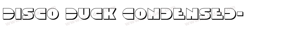 Disco Duck Condensed字体转换
